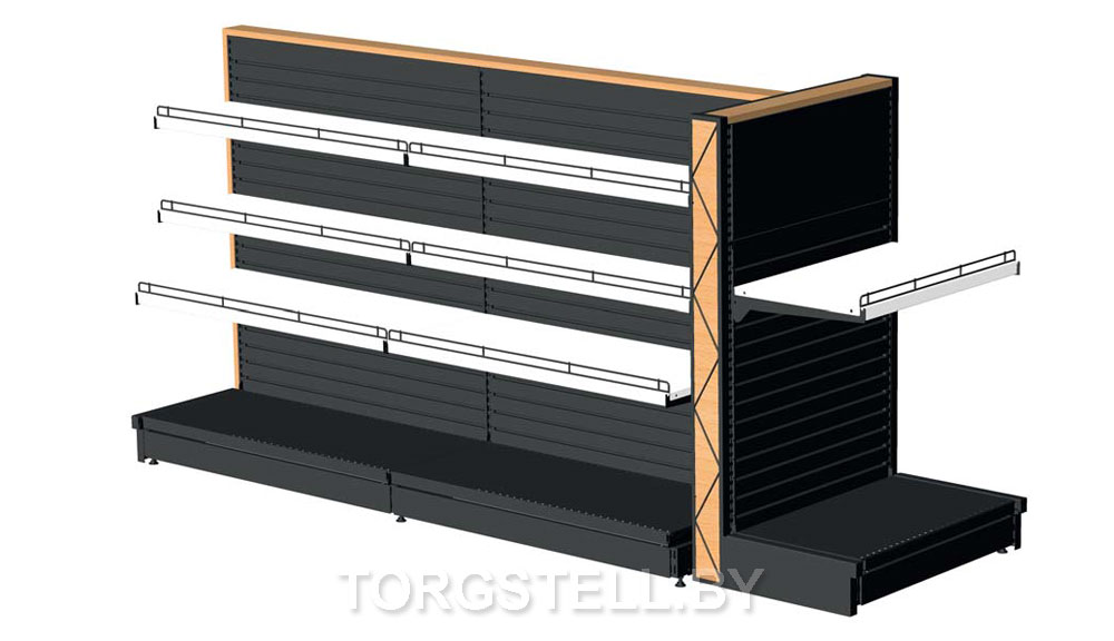 Торговые стеллажи черные